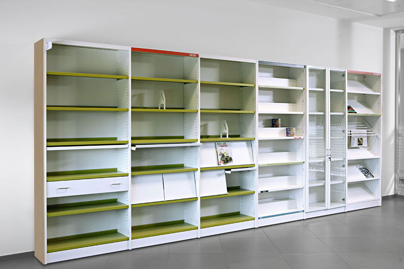 CLASS ตู้หนังสือสำหรับห้องสมุดในสำนักงานที่เปี่ยมด้วยความยืดหยุ่นและฟังก์ชั่นที่หลากหลาย