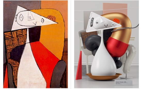 ศิลปินดิจิตอลอาร์ต ตีความภาพวาดของปิกัสโซออกมาเป็นประติมากรรมดิจิตอลสามมิติสุดเก๋ไก๋